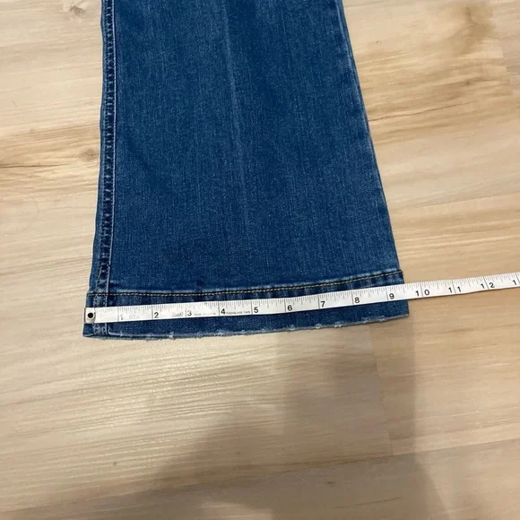 Wonderly Dark Blue Flare Jeans Women Size 6R - Picture 14 of 14